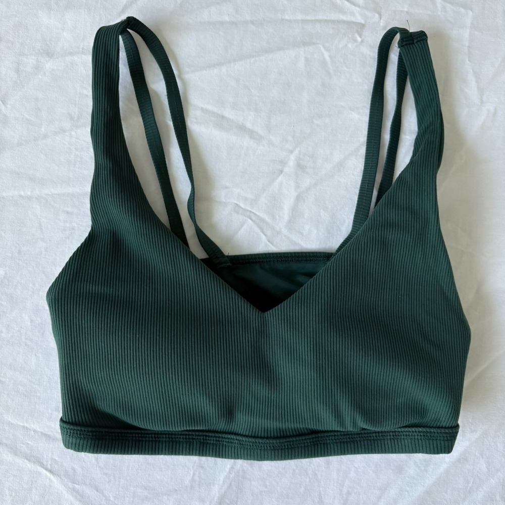 Offline By Aerie Womens Green Medium Support Removable‎ Pads Sports Bra Size L
